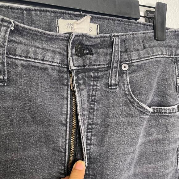 Madewell Womens Jeans Size 28 The Perfect Vintage Crop Jean Faded Black Denim - Picture 12 of 13